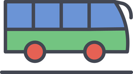 Wall Mural - Bus Vector Icon