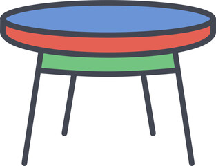 Canvas Print - Small Table Vector Icon