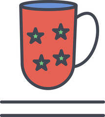 Sticker - Mug Vector Icon