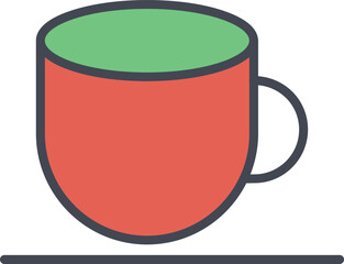 Sticker - Cup Vector Icon