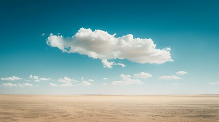 Poster - Desert silence on an endless plain picture