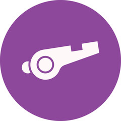 Sticker - Whistle glyph circle icon