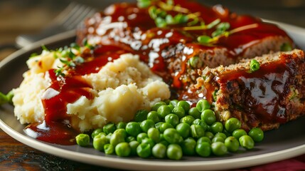 Poster - Classic meatloaf made from juicy minced beef image