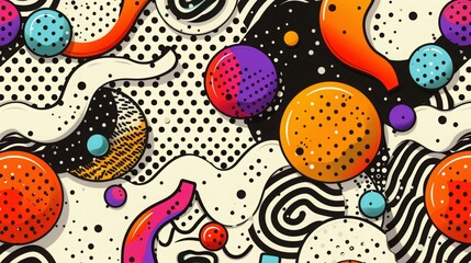 Wall Mural - Colorful gradient fluid flow shape background with black dots, abstract background with the colorful mesh color and geometric shape, modern background in gradients color and liquid of the texture 