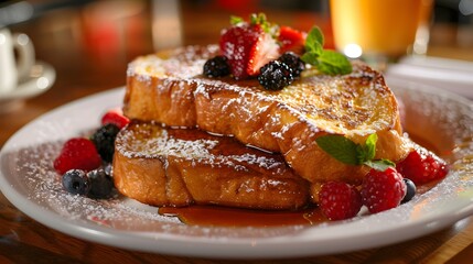 Canvas Print - French toast is sweet and flavorful picture