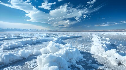 Poster - Salt crystals forming on the surface img