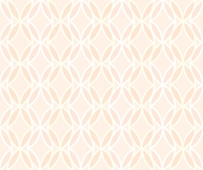 Wall Mural - Seamless pattern with artistic floral ornamental lines. Flourish geometric minimal retro backdrop. Lines petals. Good for fabric, textile, wallpaper or package background design