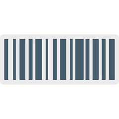 Wall Mural - Barcode vector icon isolated background in flat style 