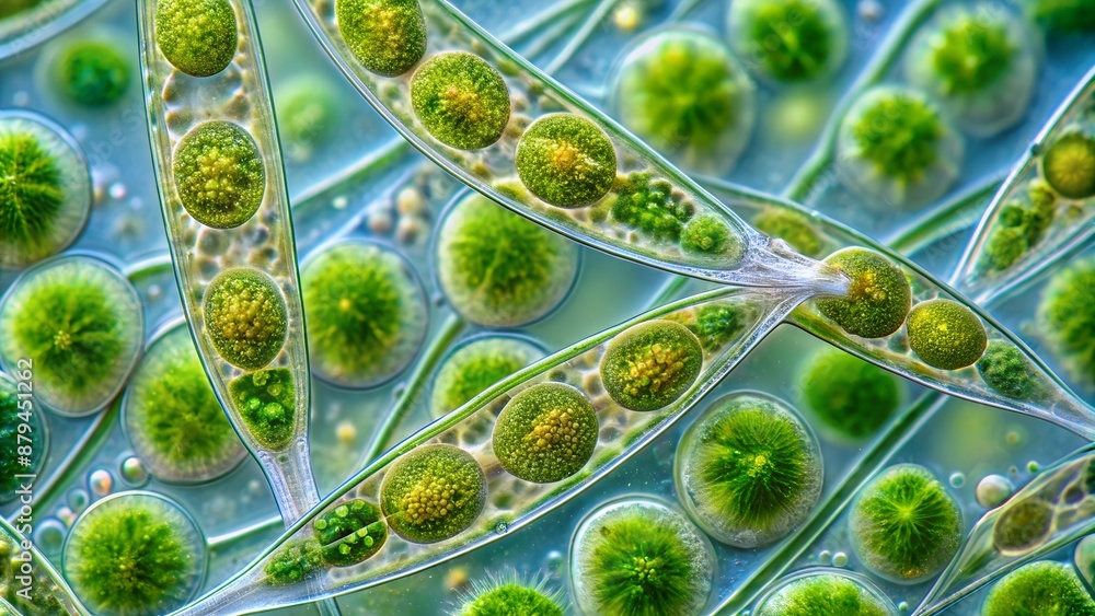 Microscopic view of the beautiful and intricate world of freshwater ...
