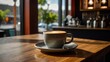 Bustling Coffee cake cafe. Slice piece. Generate Ai