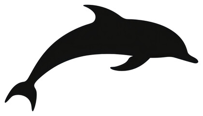 Poster - PNG Dolphin silhouette clip art dolphin animal mammal.