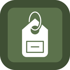 Poster - Tag Glyph Green Box Icon