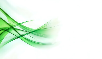 White background with abstract green color