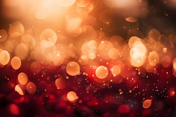 red bokeh background with soft blur bokeh light effect background bokeh