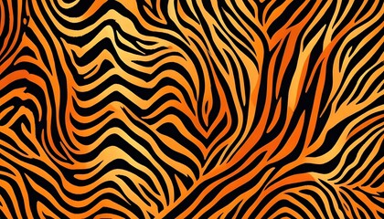 Wall Mural - trendy zebra skin pattern background vector. animal fur, vector background for fabric design, wrappi