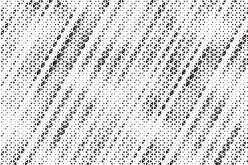 Fototapete - Triangle Shapes Vector Abstract Geometric Technology Oscillation Wave Isolated on Light Background. Halftone Triangular Retro Simple Pattern. Minimal 80s Style Dynamic Tech Wallpaper
