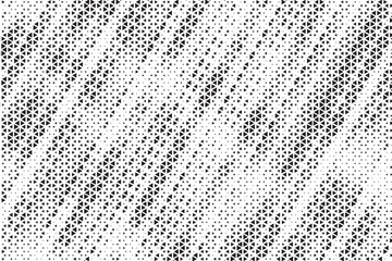 Fototapete - Triangle Shapes Vector Abstract Geometric Technology Oscillation Wave Isolated on Light Background. Halftone Triangular Retro Simple Pattern. Minimal 80s Style Dynamic Tech Wallpaper