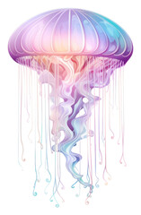 Poster - PNG A jellyfish white background invertebrate creativity.