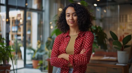 Wall Mural - The confident woman in office