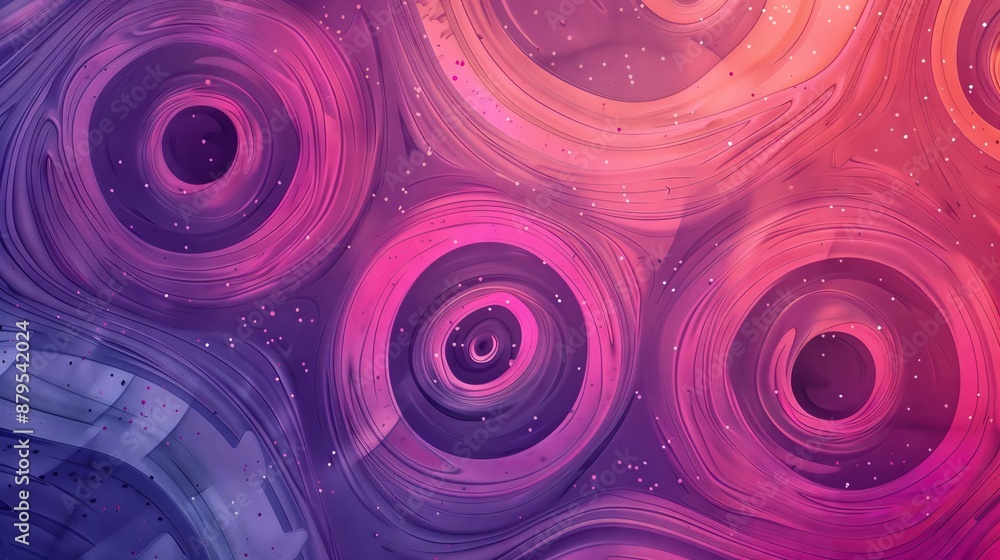 Swirl patterns are widely used in graphic design to create a visually ...