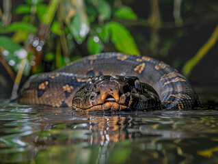 Poster - Close up of anaconda