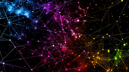 background connected line for internet or networking