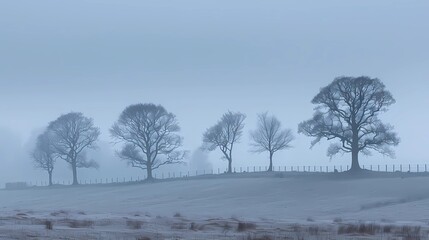 Canvas Print - trees in the snow