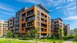 © julio - Modern Apartment Complex with Lush Greenery