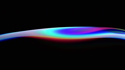 Wall Mural - abstract animation, background with color refraction effect, 4k seamless looped video, 3d render