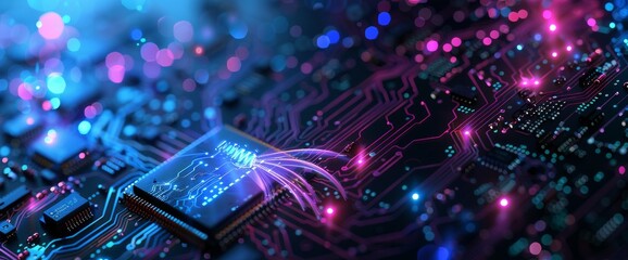 Concepts of stock (AI), machine learning, Internet, and network.