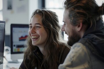 An employee of a software development company who is a programmer