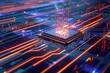 © Andrii  - Blazing Fast AI CPU with Futuristic Look