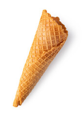 Poster - wafer cones on white background