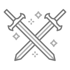 Wall Mural - Swords Icon