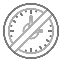 Canvas Print - Restricted time Icon