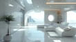 © visoot - Minimalist interior with future gadgets. Generative AI.
