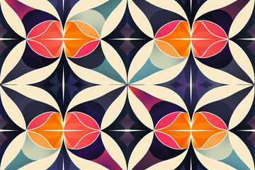 Wall Mural - Geometric shape background for design. Squares, rectangles or block. Colorful seamless patterns geometric.