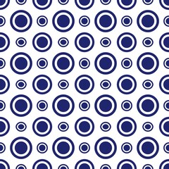 Wall Mural - seamless pattern background from graphics blue circles of various sizes can be used to design shirt 
