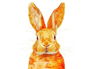 Canvas Print - easter bunny isolated on white