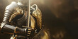 © EliteStockPhotos - The armor of God for spiritual warfare as depicted in Ephesians 6:13-14. Represents protection and faith. Ideal for religious events and conceptual designs.