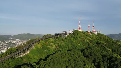 Wall Mural - the Nagasaki Inasa Slope Car at nagasaki japan May 13 2024