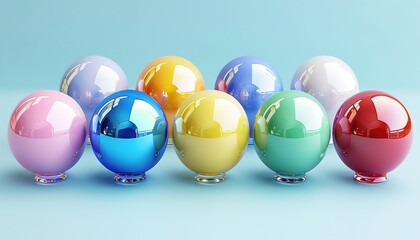 Poster - colorful easter eggs