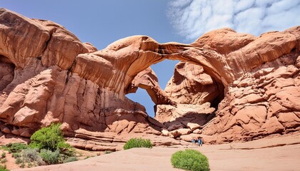 Poster - double arch arches national park utah