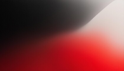 Wall Mural - abstract poster banner design with a red black and white grainy gradient background and noise texture