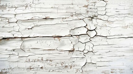 Sticker - Design background with white wooden texture and cracked wood for copy space