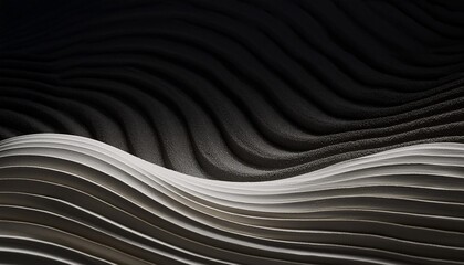 Wall Mural - white abstract striped powder texture with horizontal waves