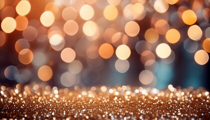 Poster - beautiful defocused holiday background with glitter light