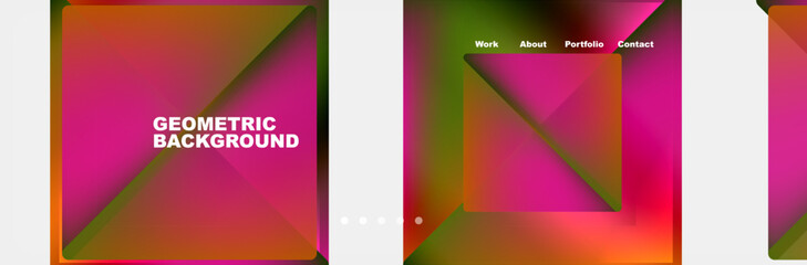 Triangle minimal web site page background design. Vector Illustration For Wallpaper, Banner, Background, Card, Book Illustration, landing page