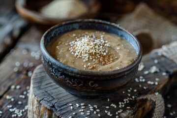 Sticker - Tahini with sesame seeds