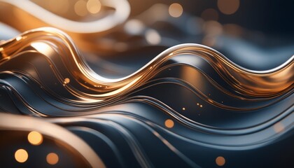 Wall Mural - a detailed view of fluid motion with swirling shapes and lines on a blurred backdrop